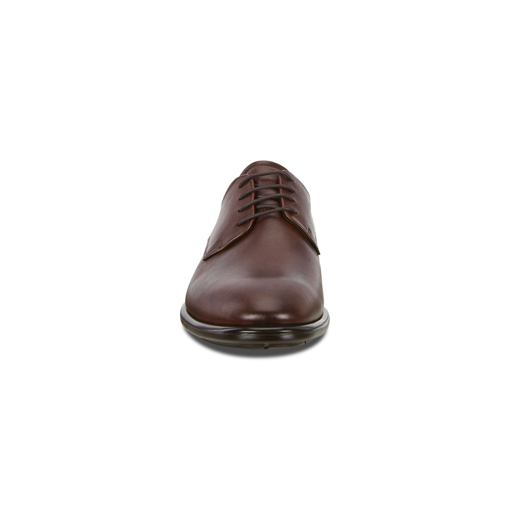 Zapatos Derby Hombre - ECCO Citytray Traditionals - Marrom - ROJ537618